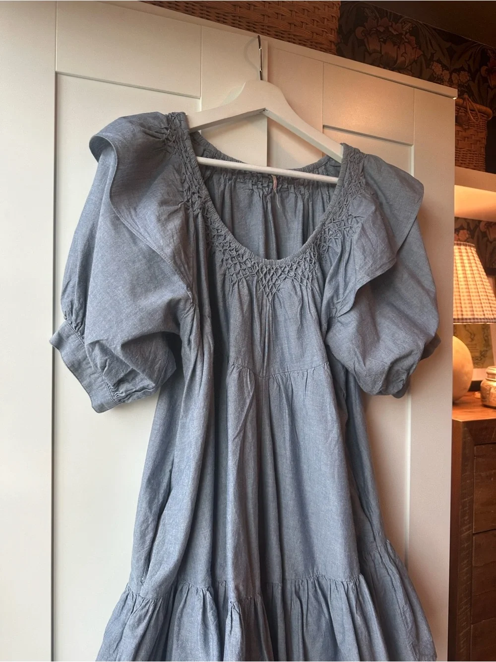 Free People Amelie Denim Mini Dress